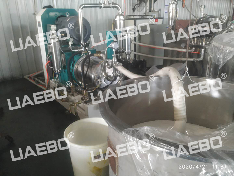 某顏料企業(yè)臥式砂磨機(jī)