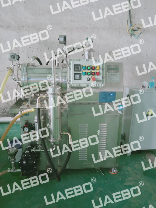 山東客戶（色漿）LBBN-30L 棒銷(xiāo)式納米砂磨機(jī)