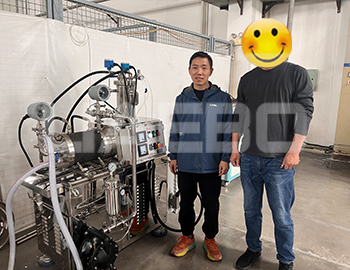 常州某公司5L砂磨機(jī)調(diào)試成功