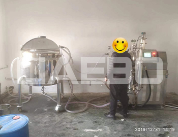 河北某催化劑公司25L陶瓷臥式砂磨機